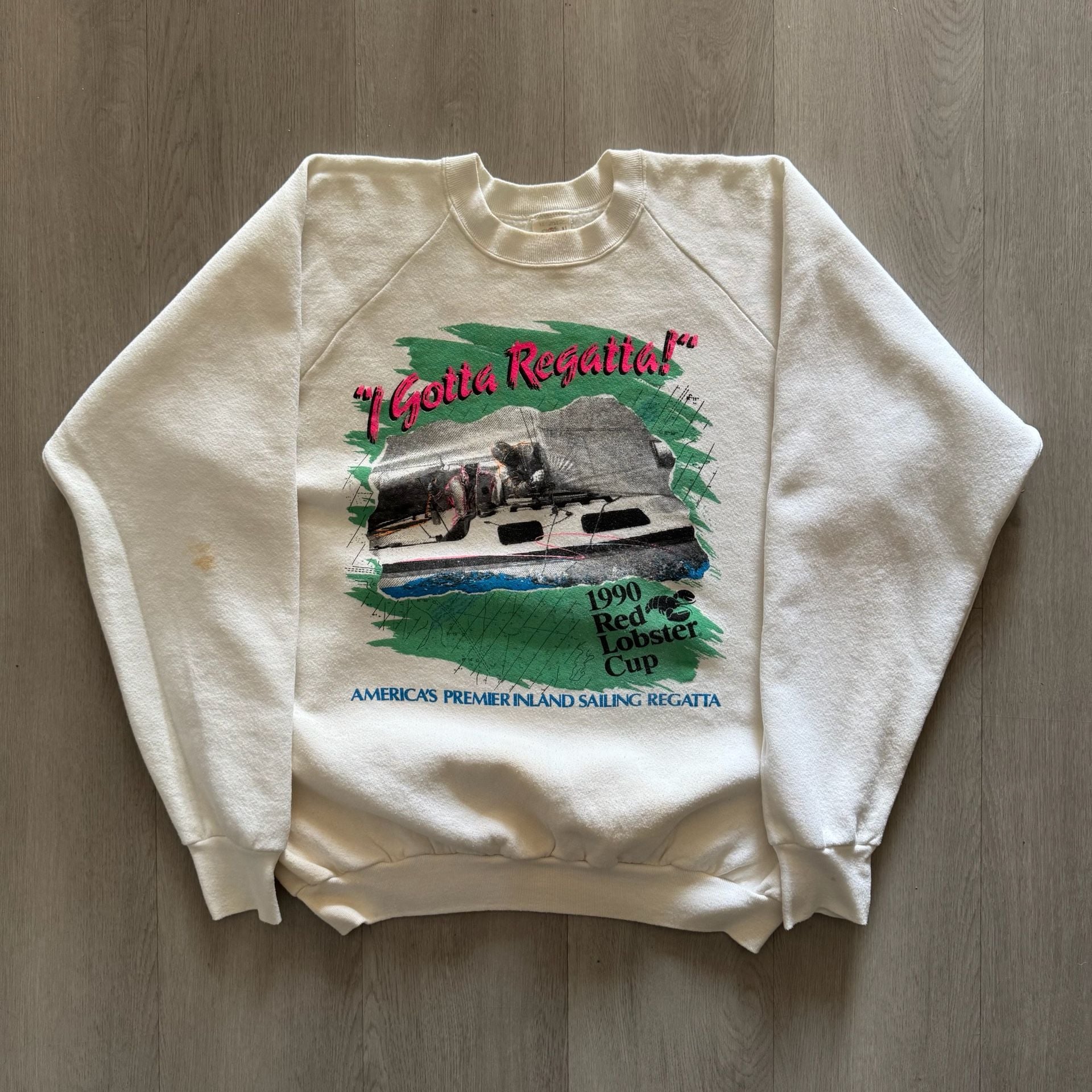 Vintage 1990 Red Lobster Cup Sailing Regatta Sweatshirt Xl